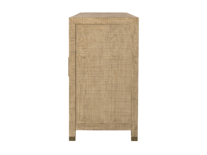 Bacara Modern Classic Wood Brushed 4 Door Sideboard - Abbyson - Dining Room