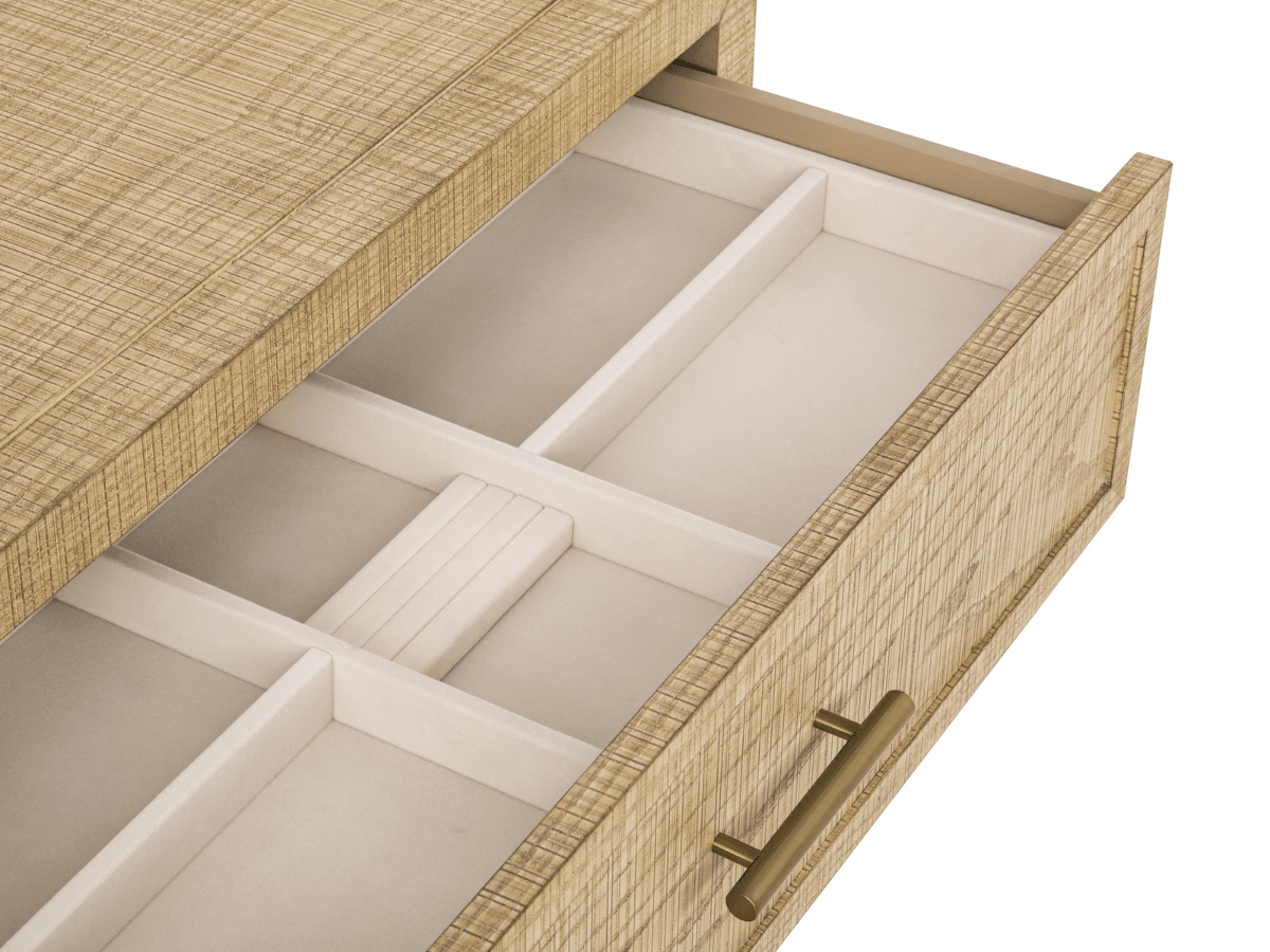 Bacara Modern Classic Wood Brushed 6-Drawer Dresser 72' - Natural - Abbyson - Bedroom