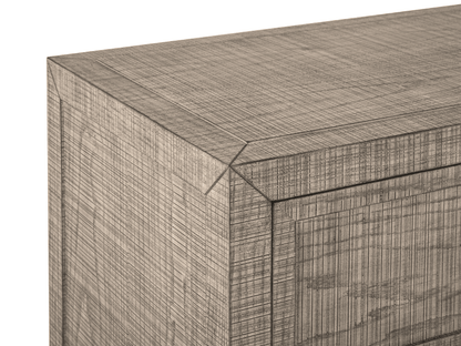 Bacara Modern Classic Wood Brushed 6-Drawer Dresser - Gray - Abbyson - Bedroom