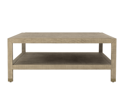 Bacara Modern Classic Wood Brushed Coffee Table 60' - Natural - Abbyson - Living Room