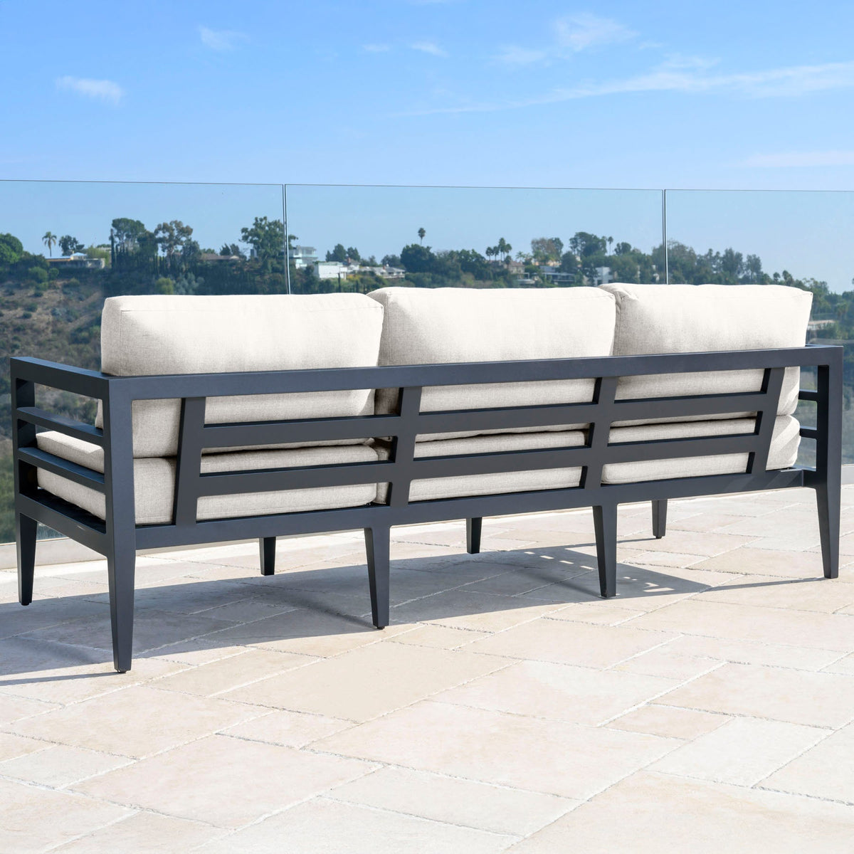 Belamar Outdoor Sofa - White - Abbyson - Outdoor