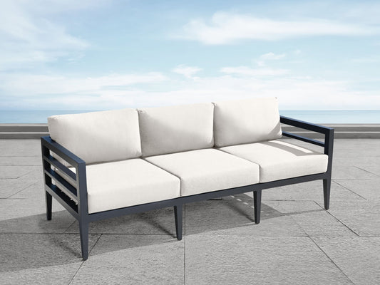 Belamar Outdoor Sofa - White - Abbyson - Outdoor