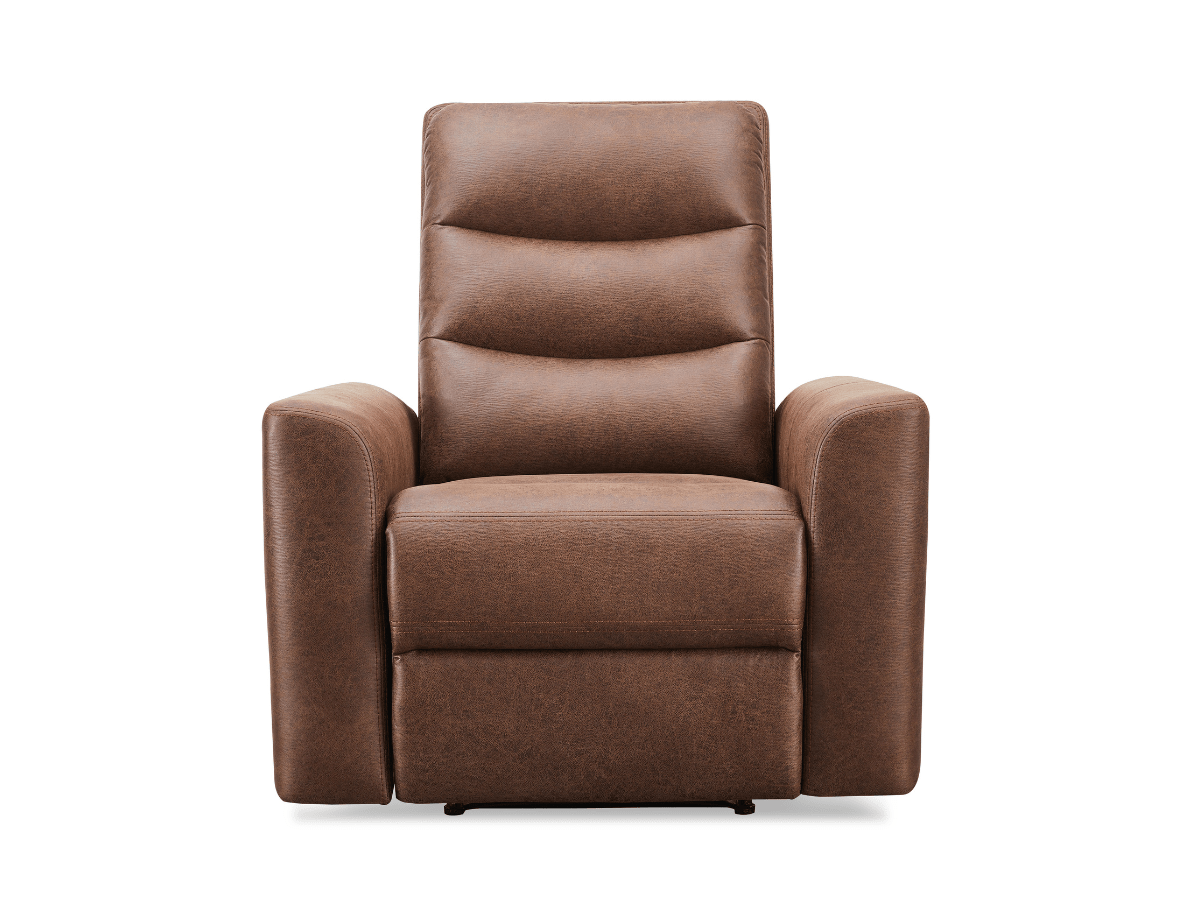 Bentley Fabric Manual Recliner - Brown - Abbyson - Living Room