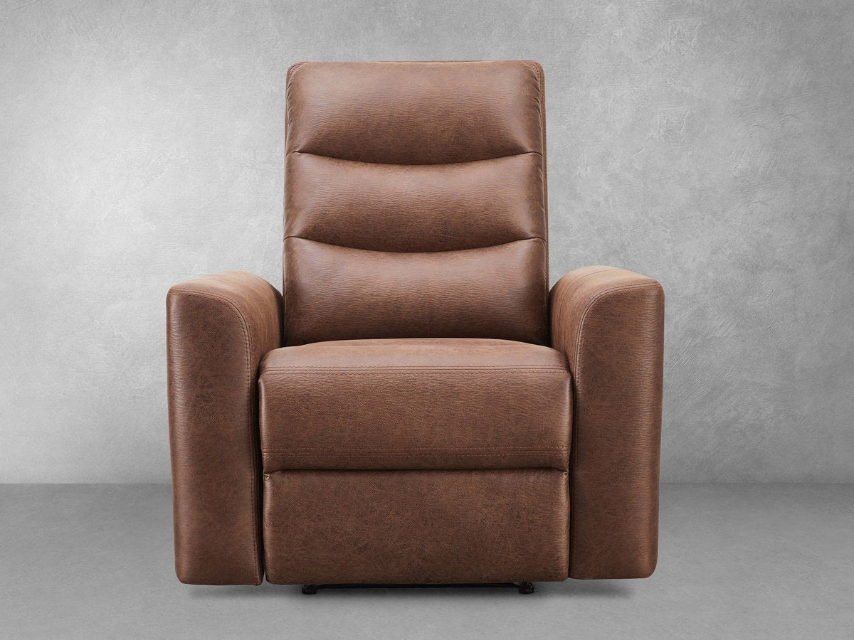 Bentley Fabric Manual Recliner - Brown - Abbyson - Living Room