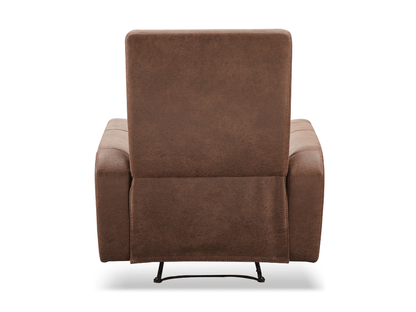 Bentley Fabric Manual Recliner - Brown - Abbyson - Living Room