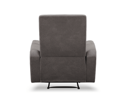 Bentley Fabric Manual Recliner - Gray - Abbyson - Living Room