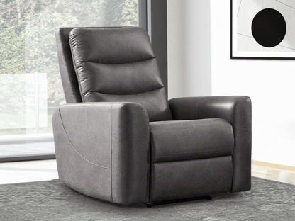 Bentley Fabric Manual Recliner - Gray - Abbyson - Living Room