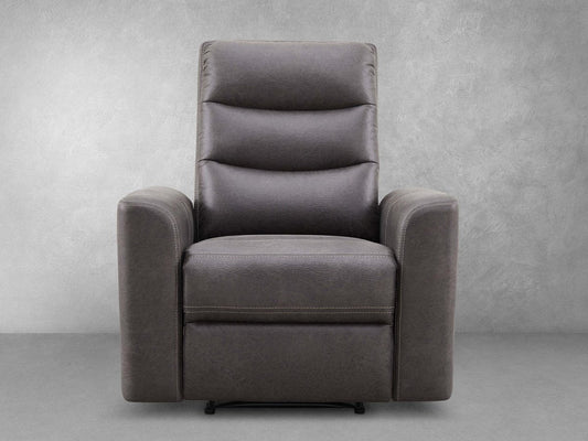 Bentley Fabric Manual Recliner - Gray - Abbyson - Living Room