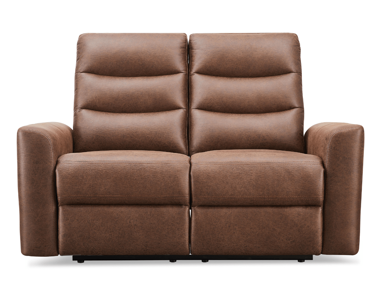 Bentley Fabric Manual Reclining Loveseat - Brown - Abbyson - Living Room