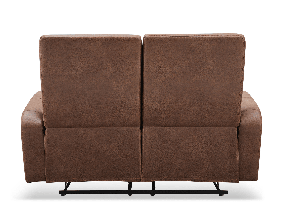 Bentley Fabric Manual Reclining Loveseat - Brown - Abbyson - Living Room