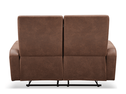 Bentley Fabric Manual Reclining Loveseat - Brown - Abbyson - Living Room