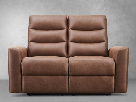 Bentley Fabric Manual Reclining Loveseat - Brown - Abbyson - Living Room