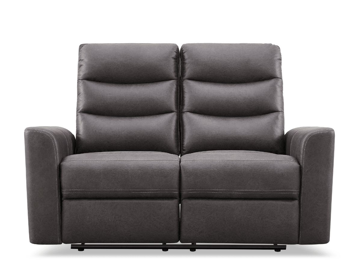 Bentley Fabric Manual Reclining Loveseat - Gray - Abbyson - Living Room