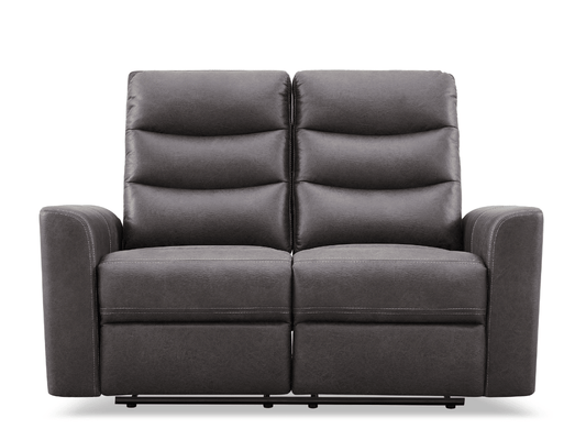 Bentley Fabric Manual Reclining Loveseat - Gray - Abbyson - Living Room