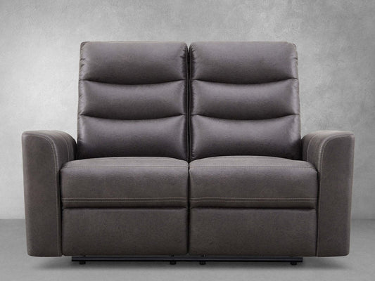 Bentley Fabric Manual Reclining Loveseat - Gray - Abbyson - Living Room