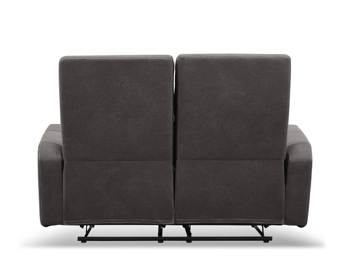Bentley Fabric Manual Reclining Loveseat - Gray - Abbyson - Living Room