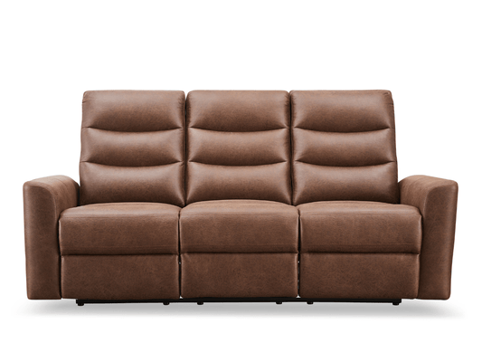 Bentley Fabric Manual Reclining Sofa - Brown - Abbyson - Living Room