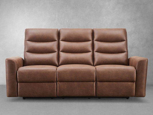 Bentley Fabric Manual Reclining Sofa - Brown - Abbyson - Living Room