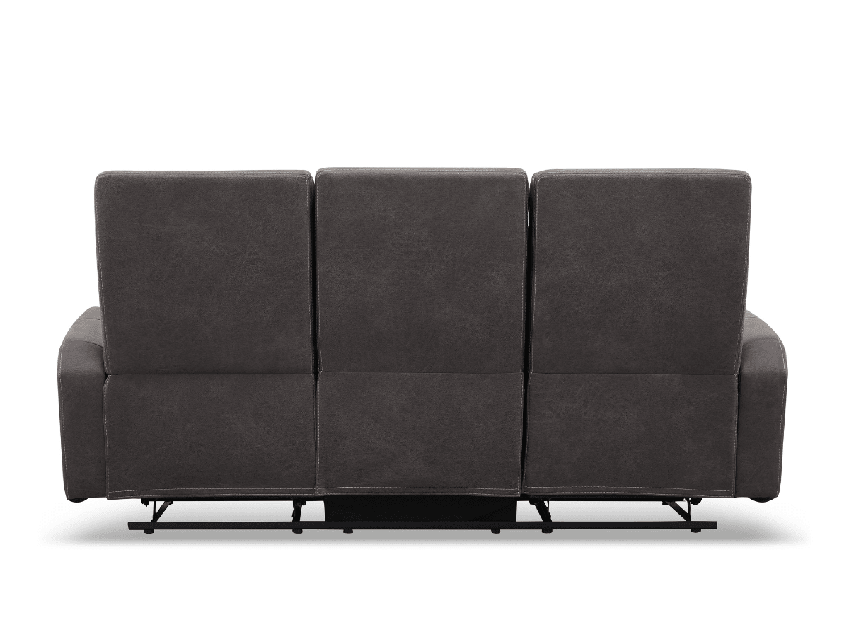 Bentley Fabric Manual Reclining Sofa - Gray - Abbyson - Living Room