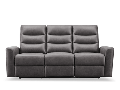 Bentley Fabric Manual Reclining Sofa - Gray - Abbyson - Living Room