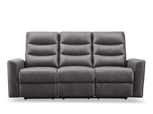 Bentley Fabric Manual Reclining Sofa - Gray - Abbyson - Living Room