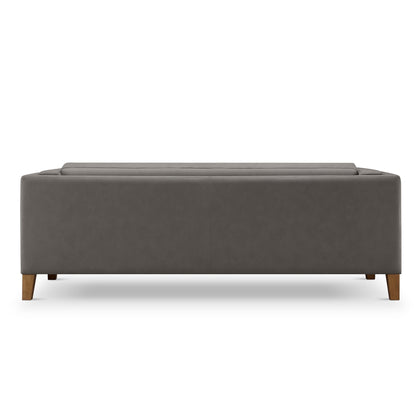 Boyd Top Grain Leather Sofa - Gray - Abbyson - Living Room