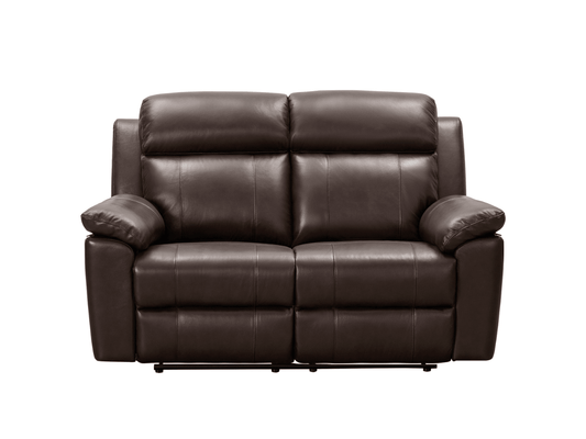 Braylen Top Grain Leather Reclining Loveseat - Brown - Abbyson - Living Room