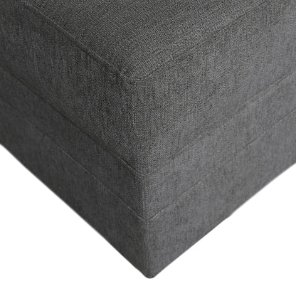 Brentwood 3-pc Fabric Modular Sectional - Dark Gray (No Ottoman) - Abbyson - Living Room