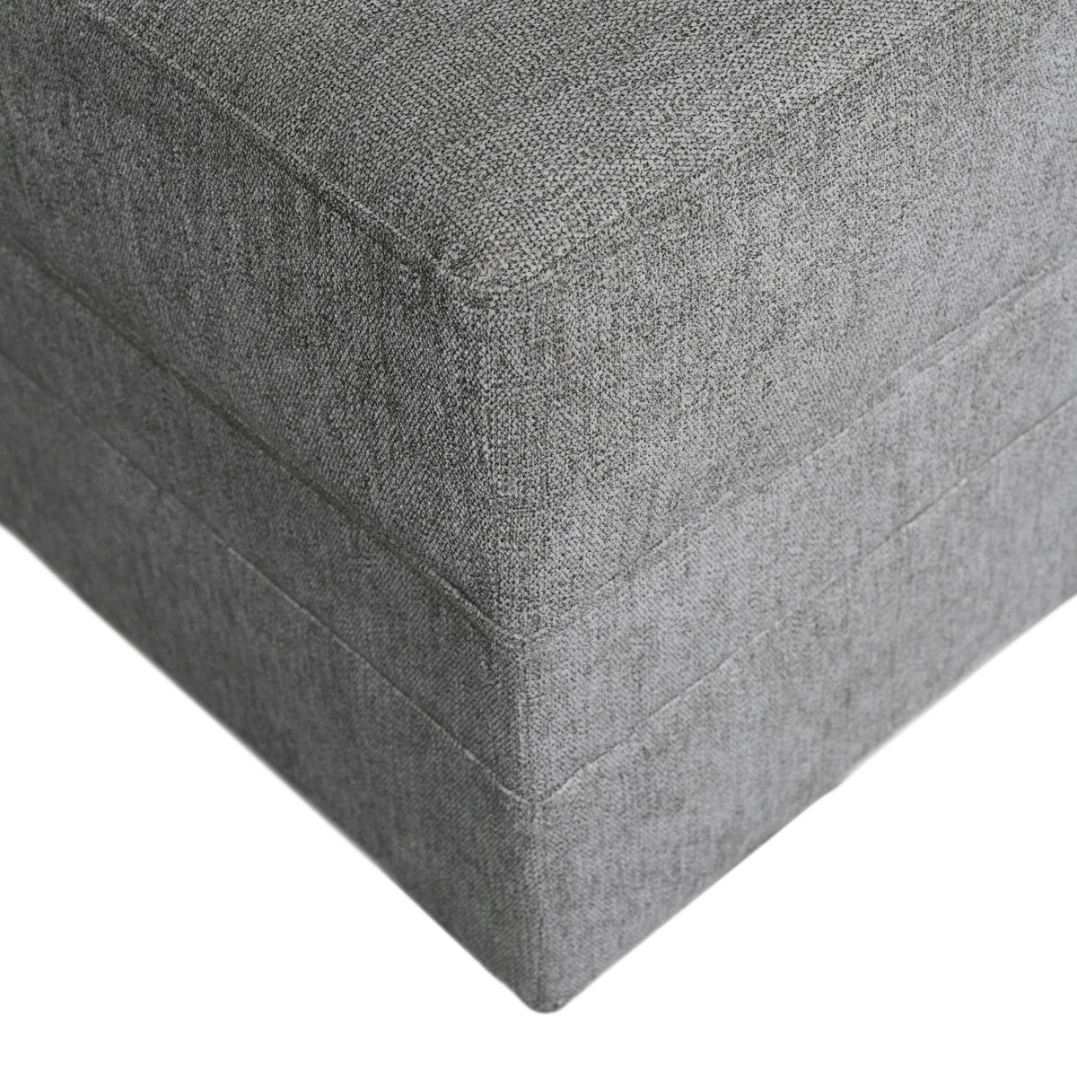 Brentwood 3-pc Fabric Modular Sectional - Gray (No Ottoman) - Abbyson - Living Room