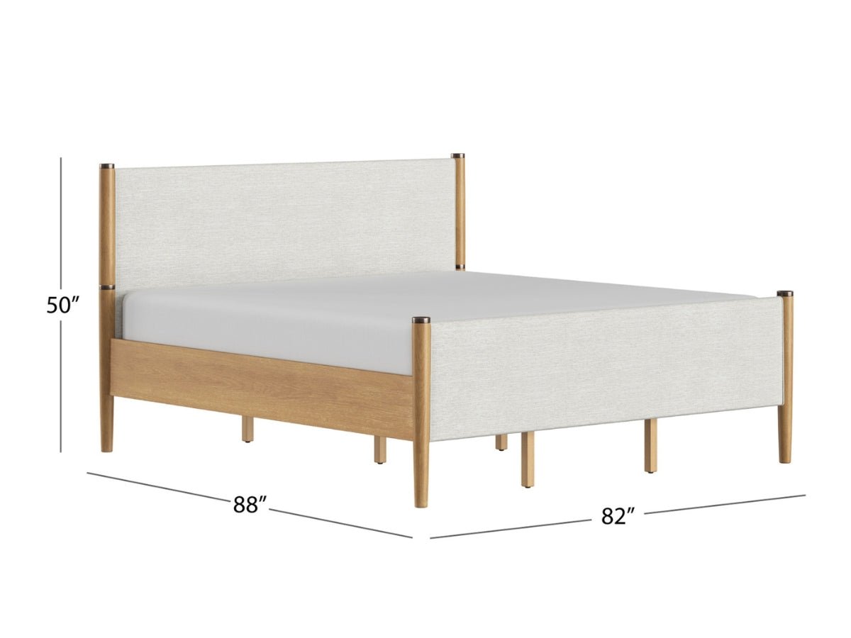 Charlotte Bed - Blonde - King - Abbyson - Bedroom