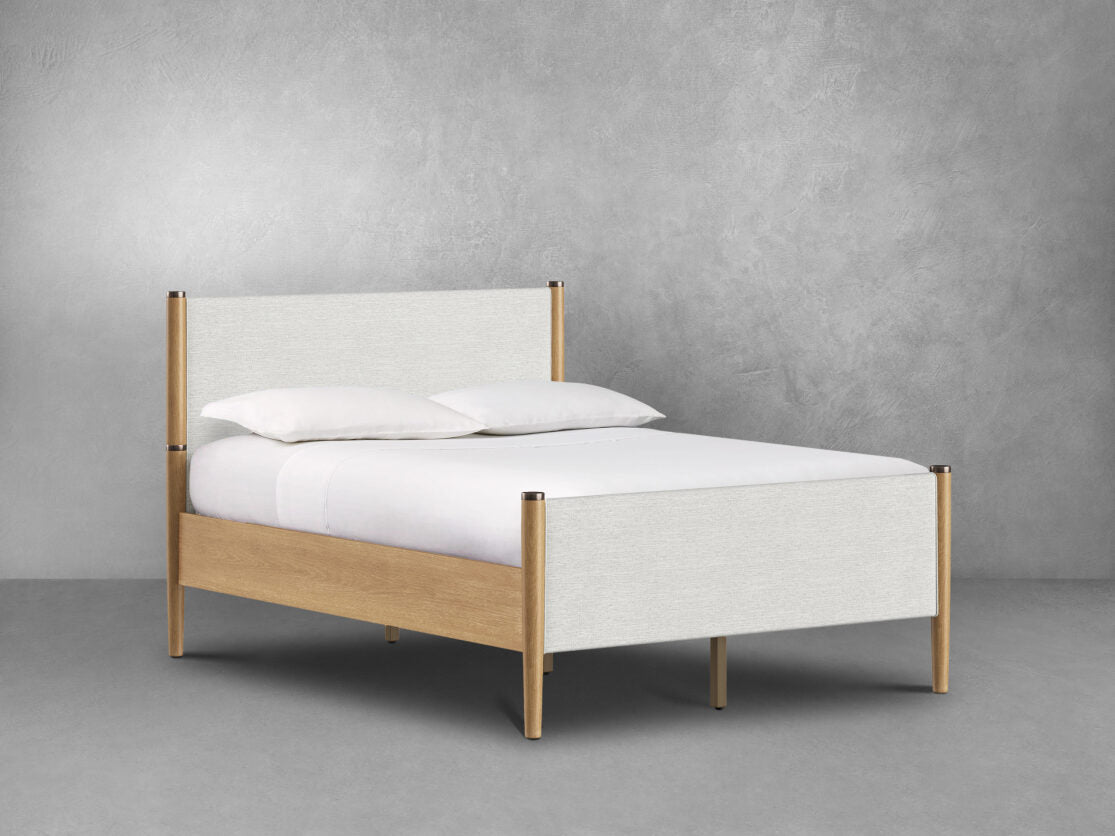 Charlotte Bed - Blonde - Queen - Abbyson - Bedroom