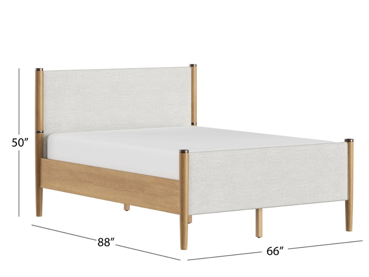 Charlotte Bed - Blonde - Queen - Abbyson - Bedroom