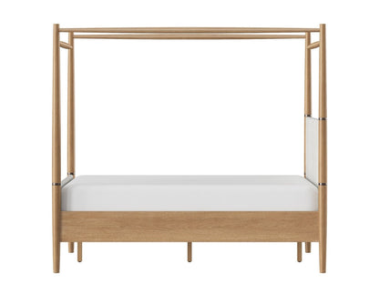 Charlotte Canopy Bed - Blonde - King - Abbyson - Bedroom