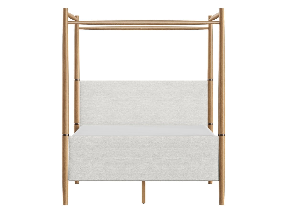 Charlotte Canopy Bed - Blonde - King - Abbyson - Bedroom