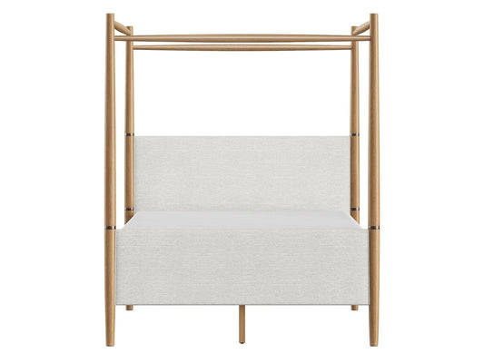 Charlotte Canopy Bed - Blonde - King - Abbyson - Bedroom