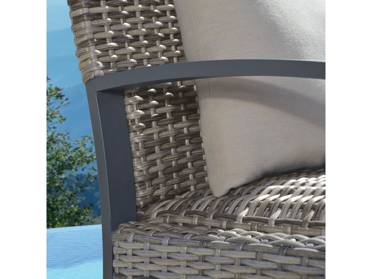 Corbin Dining Armchair with Cushion (2-pack) - Beige - Abbyson - Outdoor