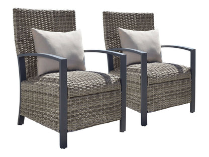 Corbin Dining Armchair with Cushion (2-pack) - Beige - Abbyson - Outdoor