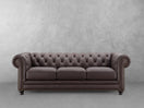 Culver Leather Chesterfield Sofa - Brown