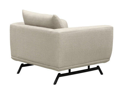 Delaney Fabric Chair - Cream - Abbyson - Living Room