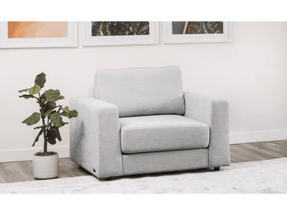 Elliot Fabric Chair - Light Gray - Abbyson - Living Room