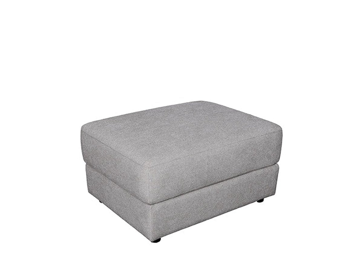 Elliot Fabric Ottoman - Light Gray - Abbyson - Living Room