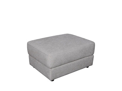 Elliot Fabric Ottoman - Light Gray - Abbyson - Living Room