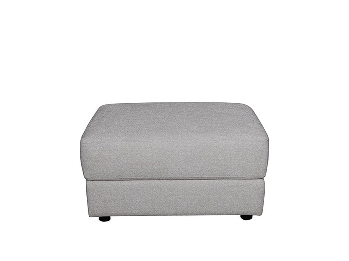 Elliot Fabric Ottoman - Light Gray - Abbyson - Living Room