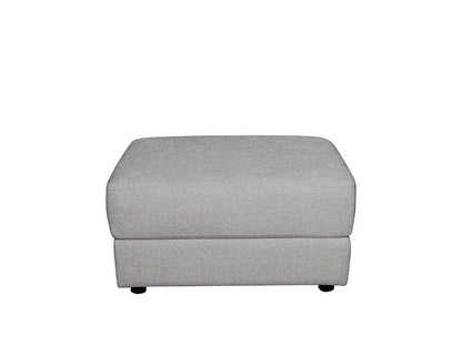 Elliot Fabric Ottoman - Light Gray - Abbyson - Living Room