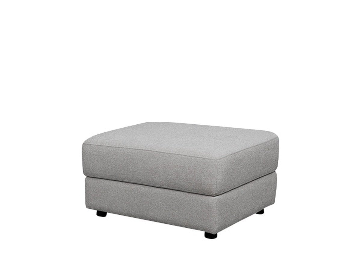 Elliot Fabric Ottoman - Light Gray - Abbyson - Living Room