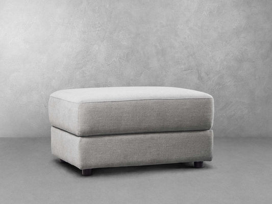 Elliot Fabric Ottoman - Light Gray - Abbyson - Living Room