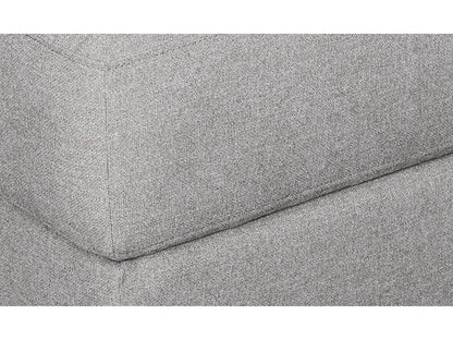Elliot Fabric Ottoman - Light Gray - Abbyson - Living Room