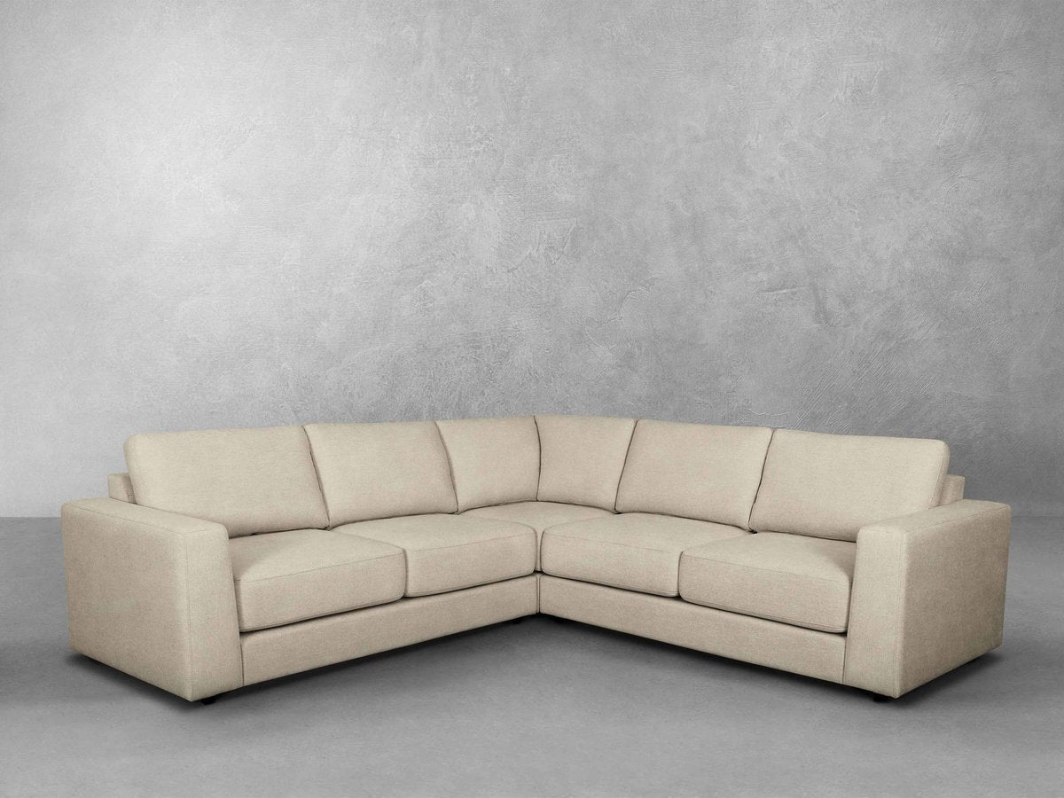 Elliot Fabric Sectional - Beige - Abbyson - Living Room