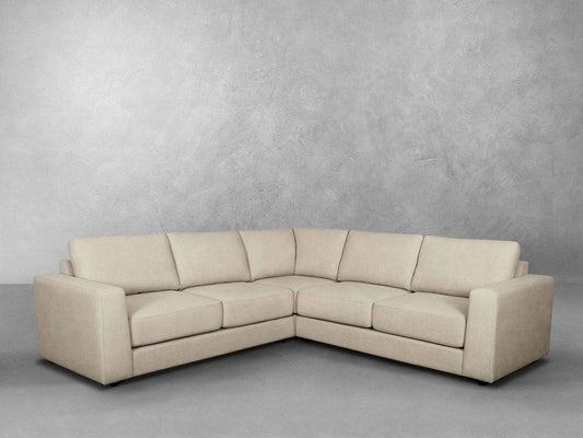 Elliot Fabric Sectional - Beige - Abbyson - Living Room