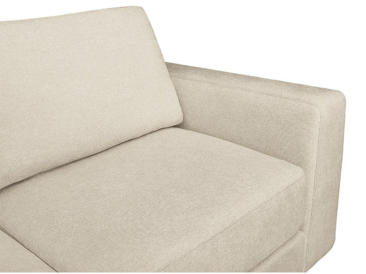 Elliot Fabric Sectional - Beige - Abbyson - Living Room